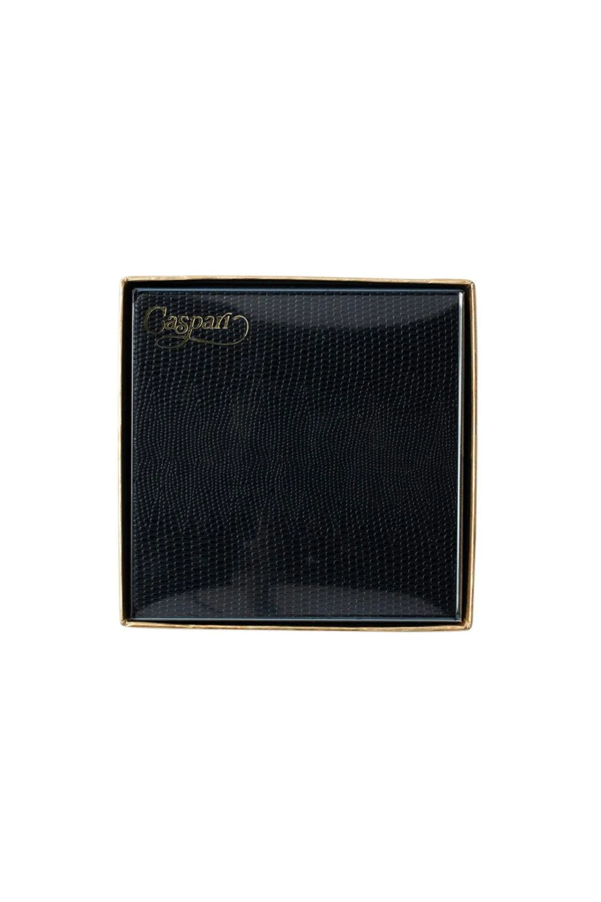 Square Lizard Coasters in Black