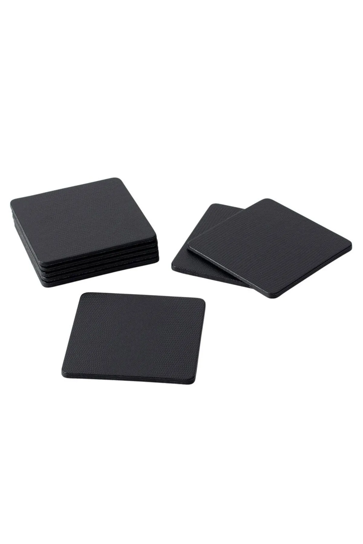 Square Lizard Coasters in Black