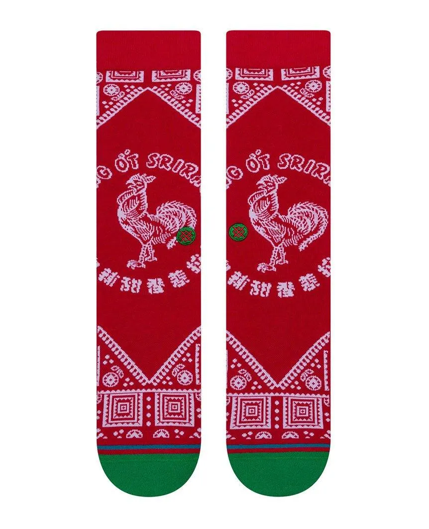 Sriracha Crew Socks Red