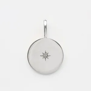 Star Set Diamond Engravable Pendant
