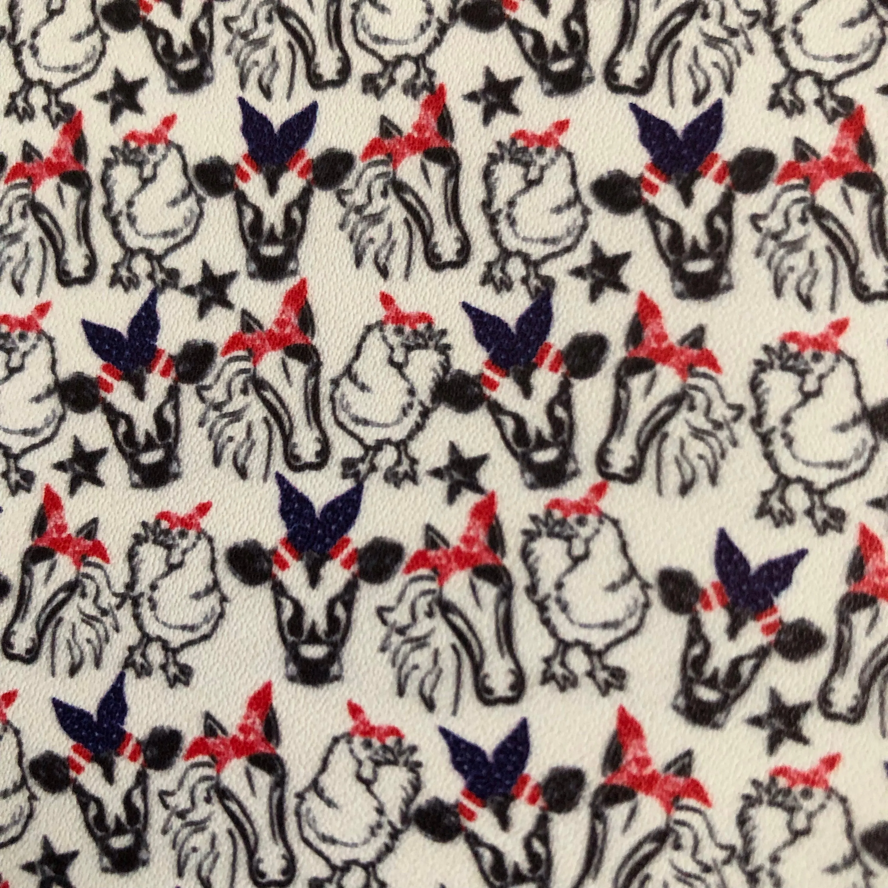 Summer Barnyard bandana friends faux leather