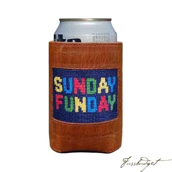 Sunday Funday Needlepoint Can Cooler
