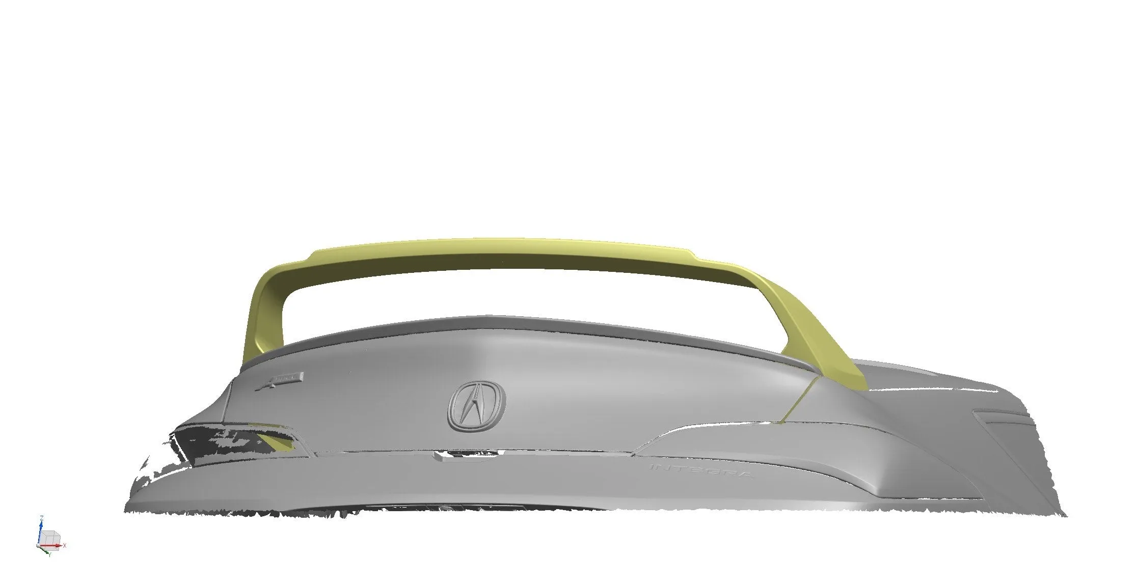 SWA Design 3 PCS Gloss Black DC5 Inspired Wing for 2023  Acura Integra [DE4/DE5]