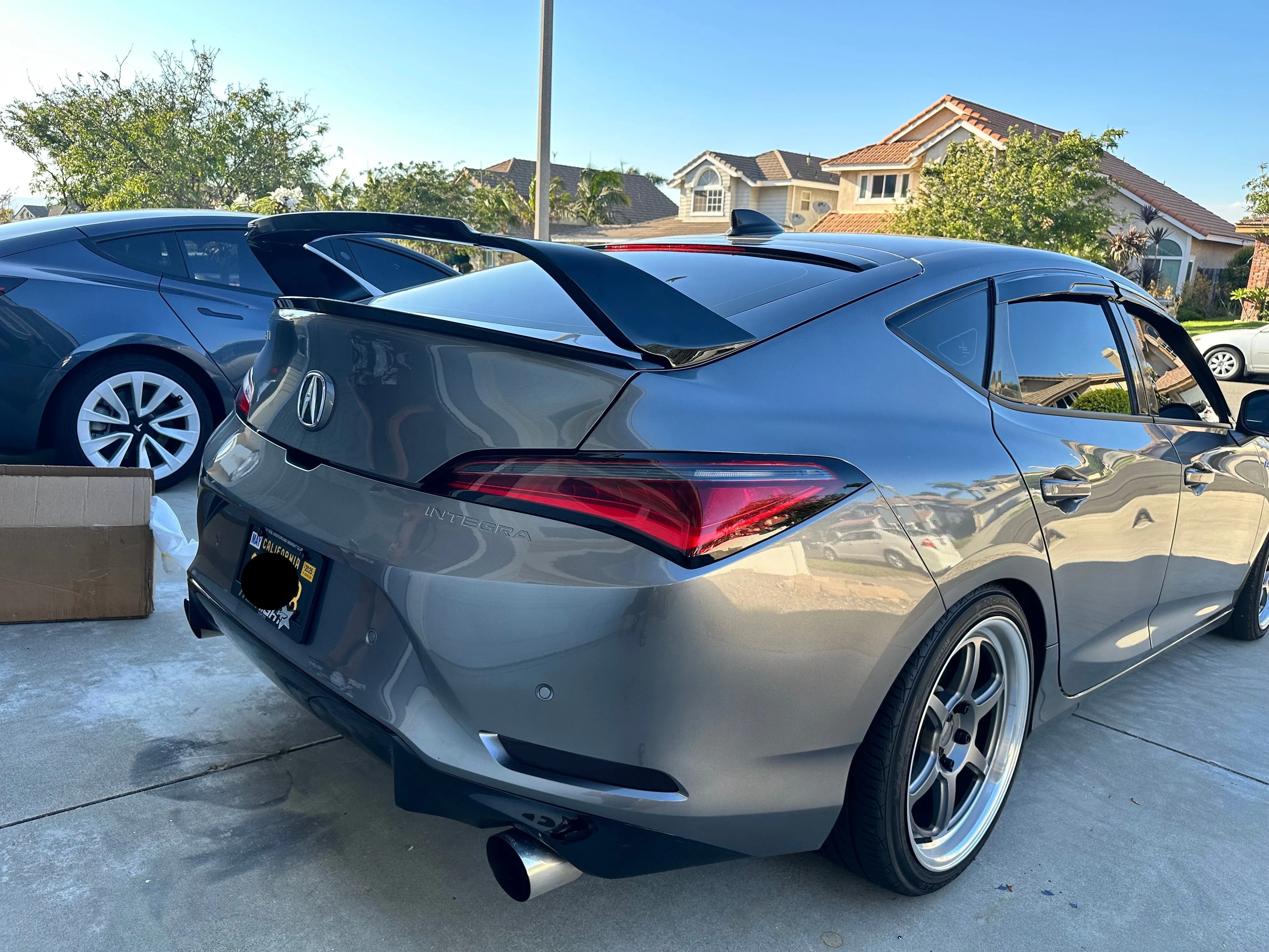 SWA Design 3 PCS Gloss Black DC5 Inspired Wing for 2023  Acura Integra [DE4/DE5]