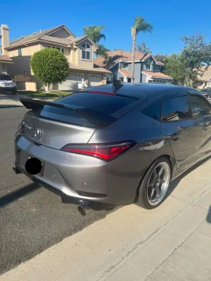 SWA Design 3 PCS Gloss Black DC5 Inspired Wing for 2023  Acura Integra [DE4/DE5]