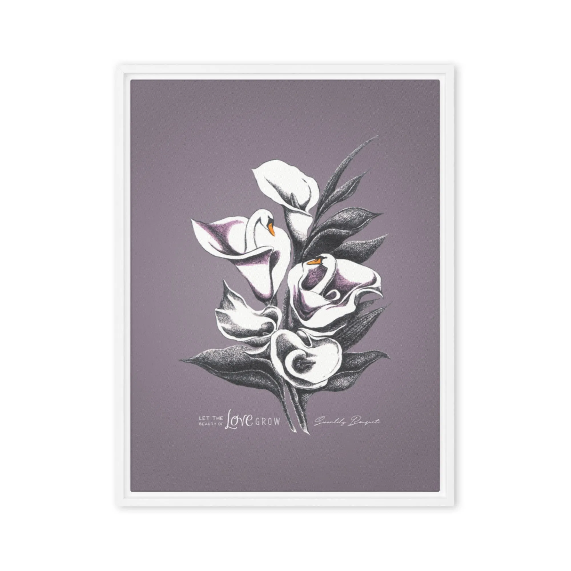 Swanlily Bouquet Canvas Print