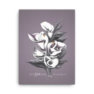 Swanlily Bouquet Canvas Print