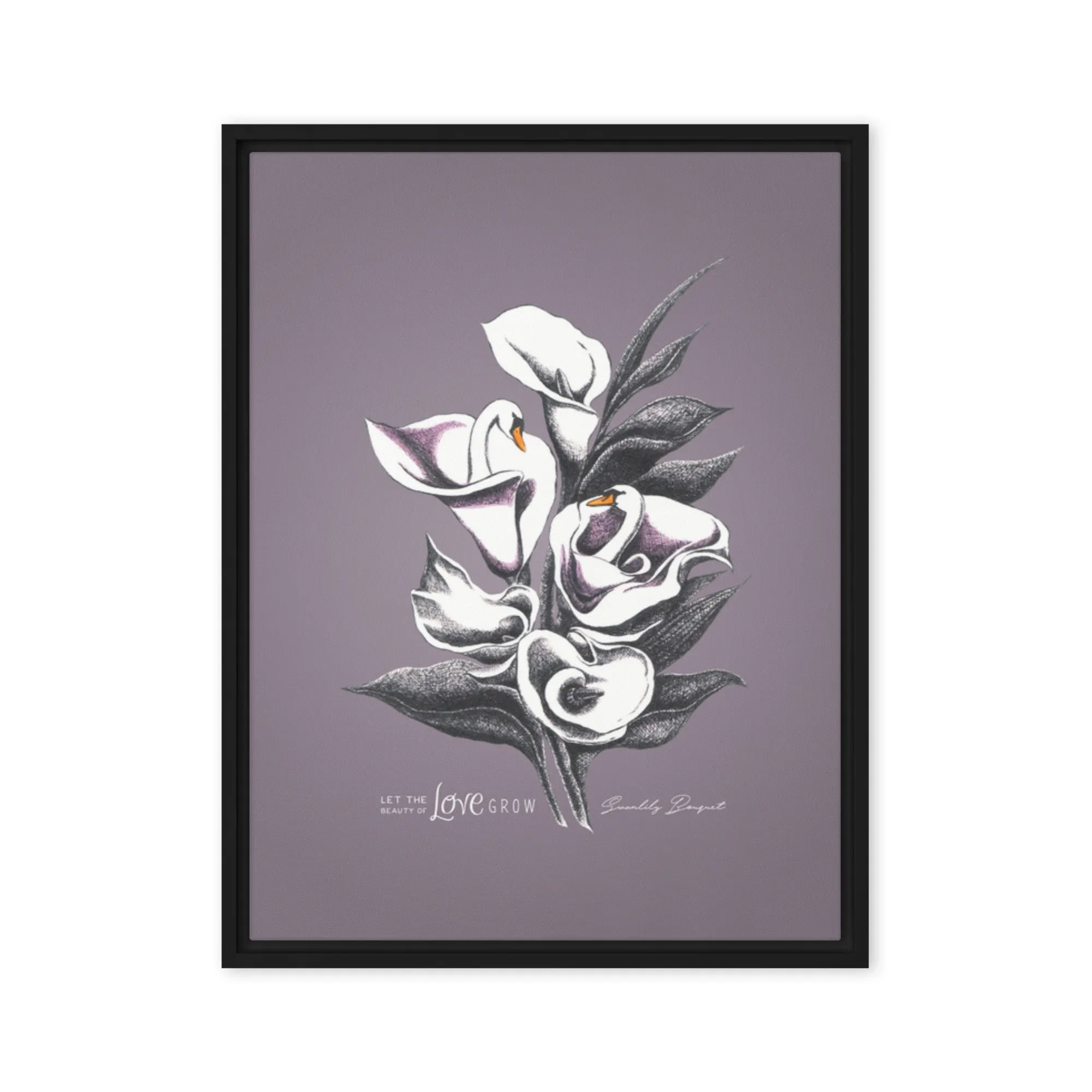 Swanlily Bouquet Canvas Print