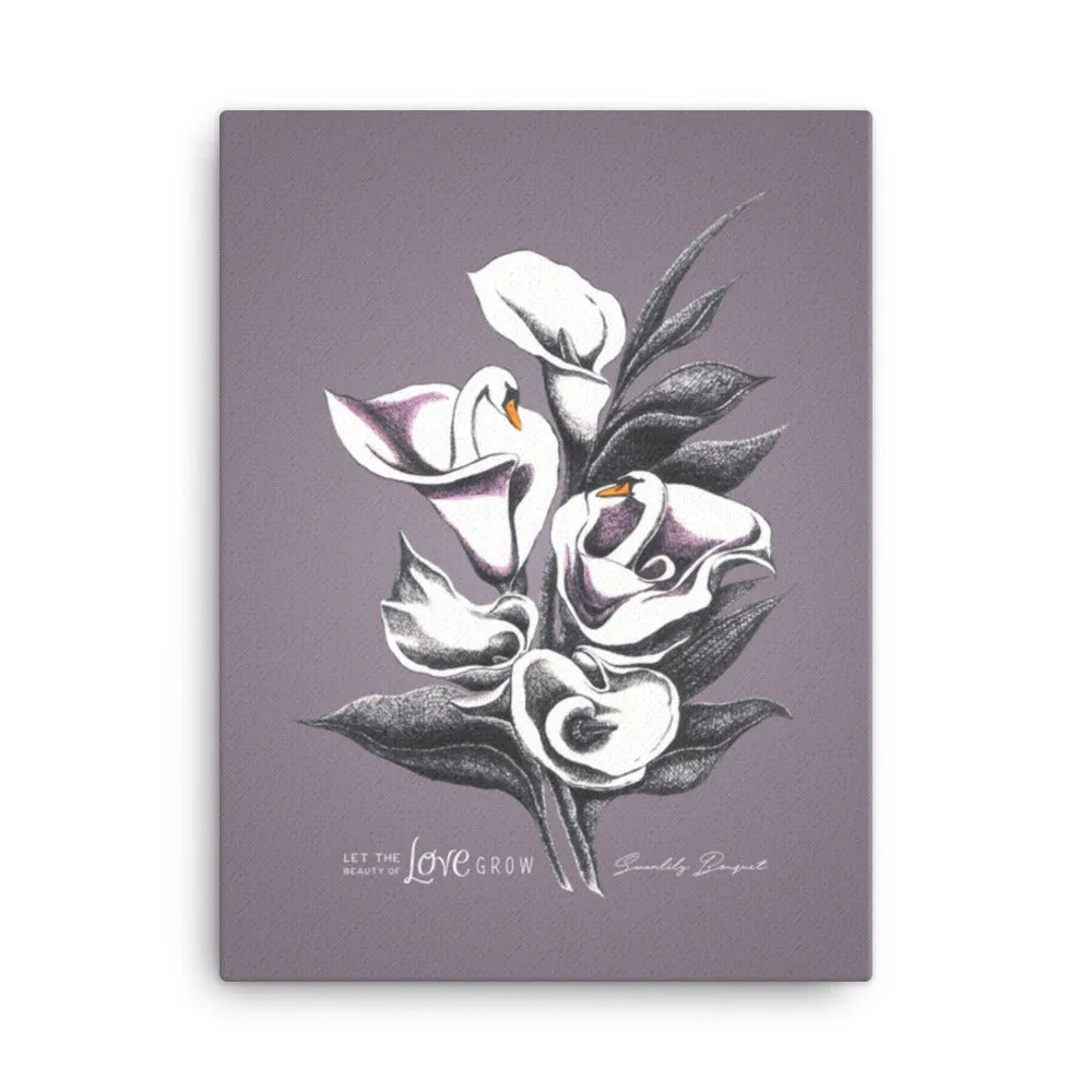 Swanlily Bouquet Canvas Print