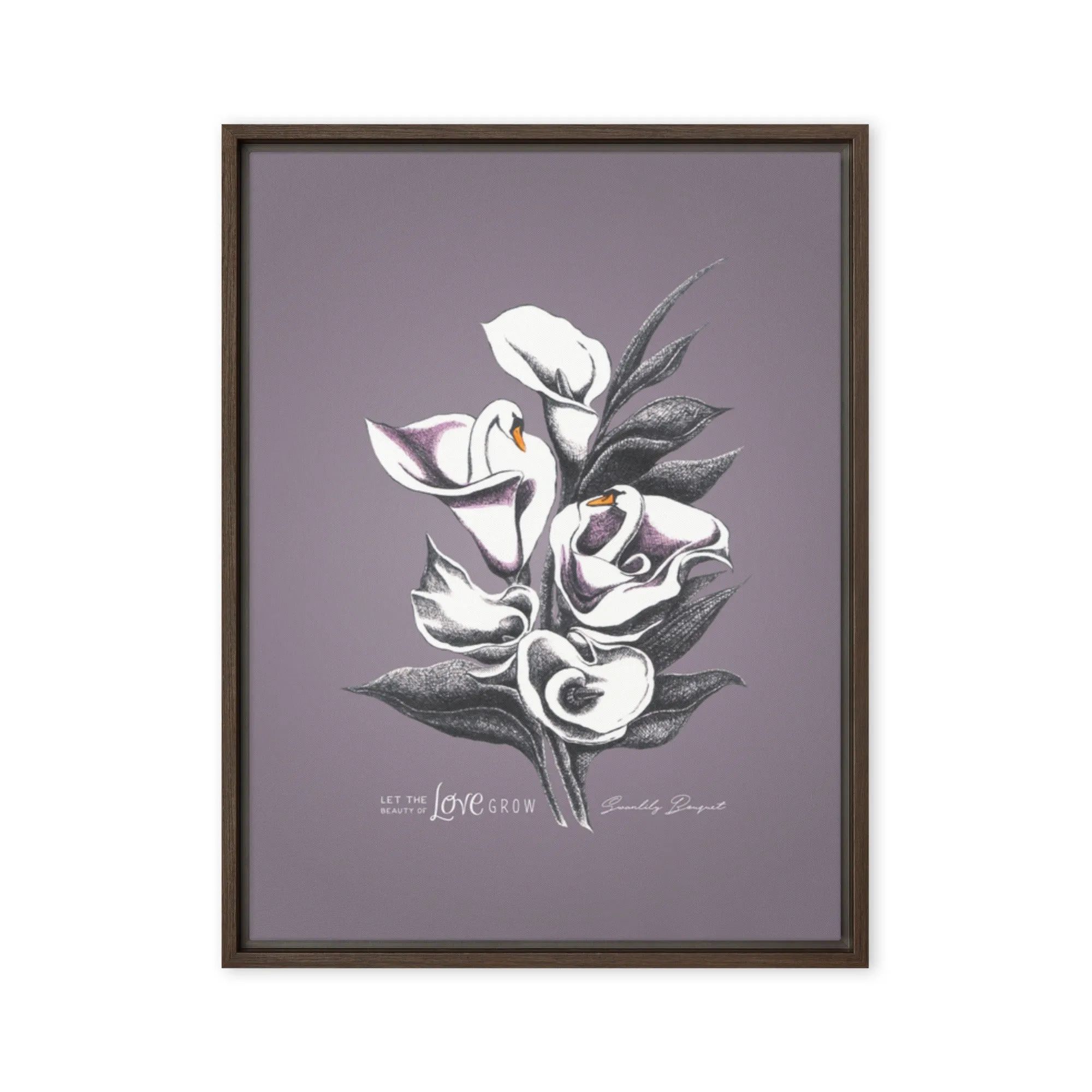 Swanlily Bouquet Canvas Print