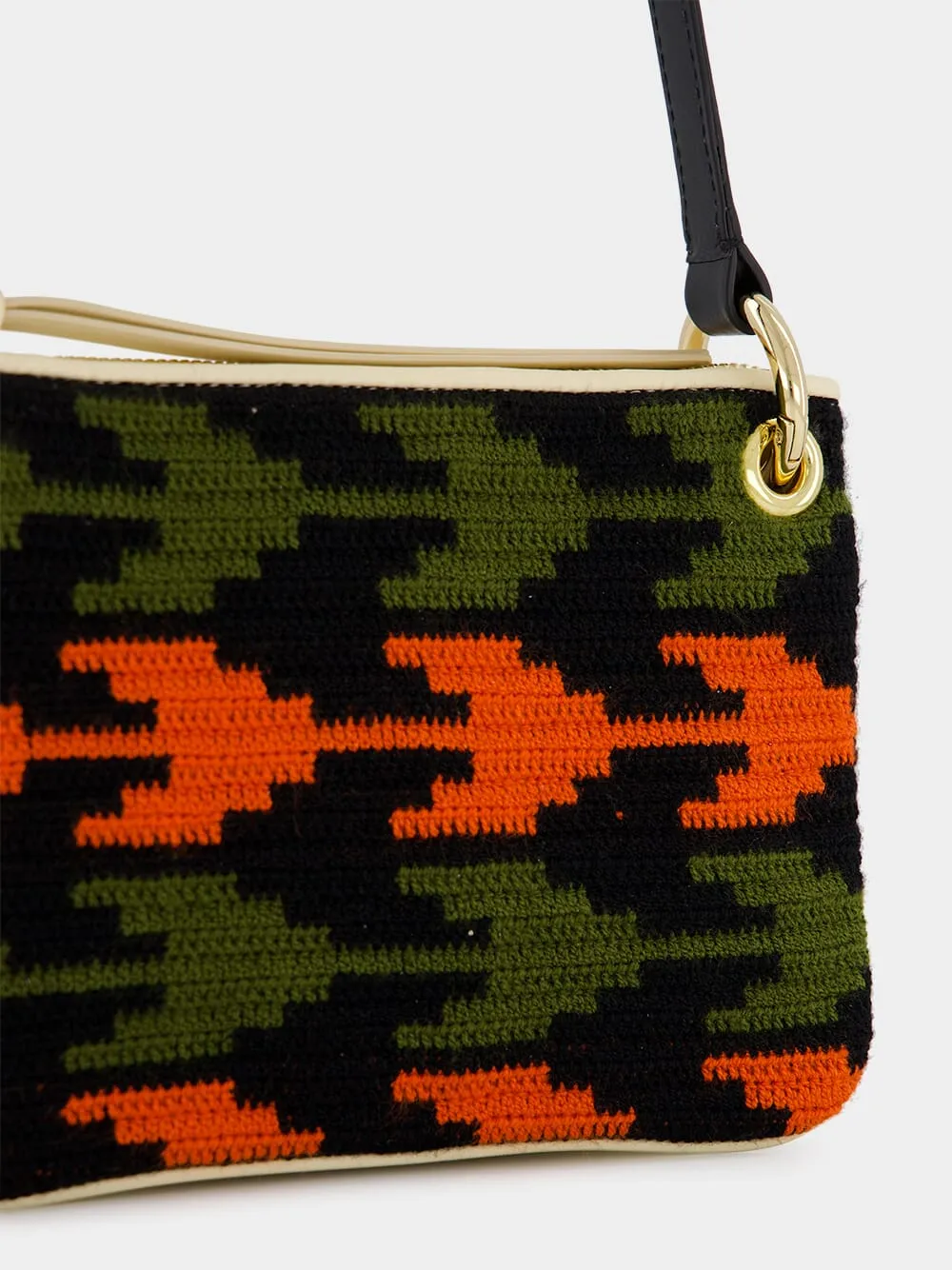 Tasca Arrow-Patterned Orange Bag