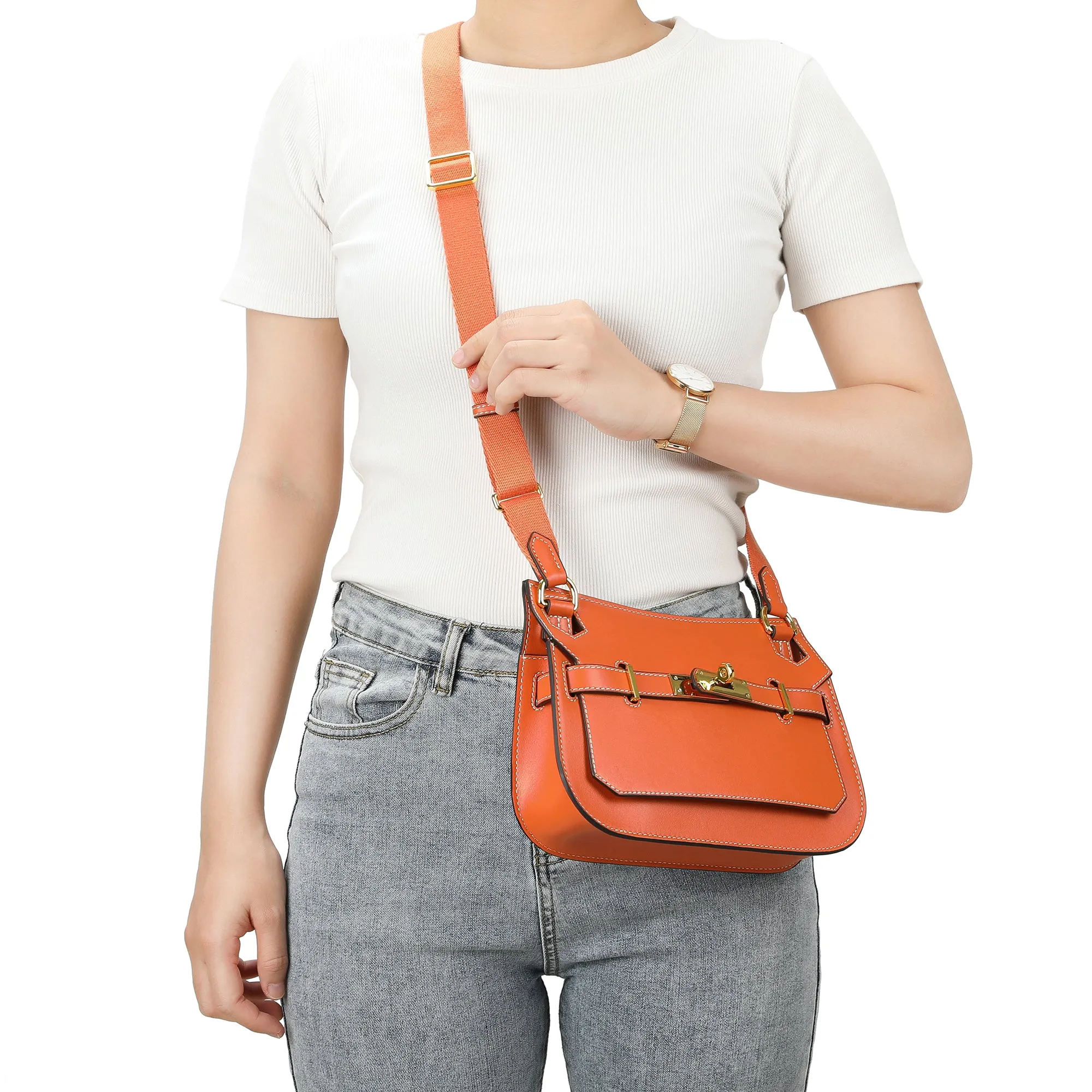 Tiffany & Fred Caviar Leather Crossbody/Shoulder Bag