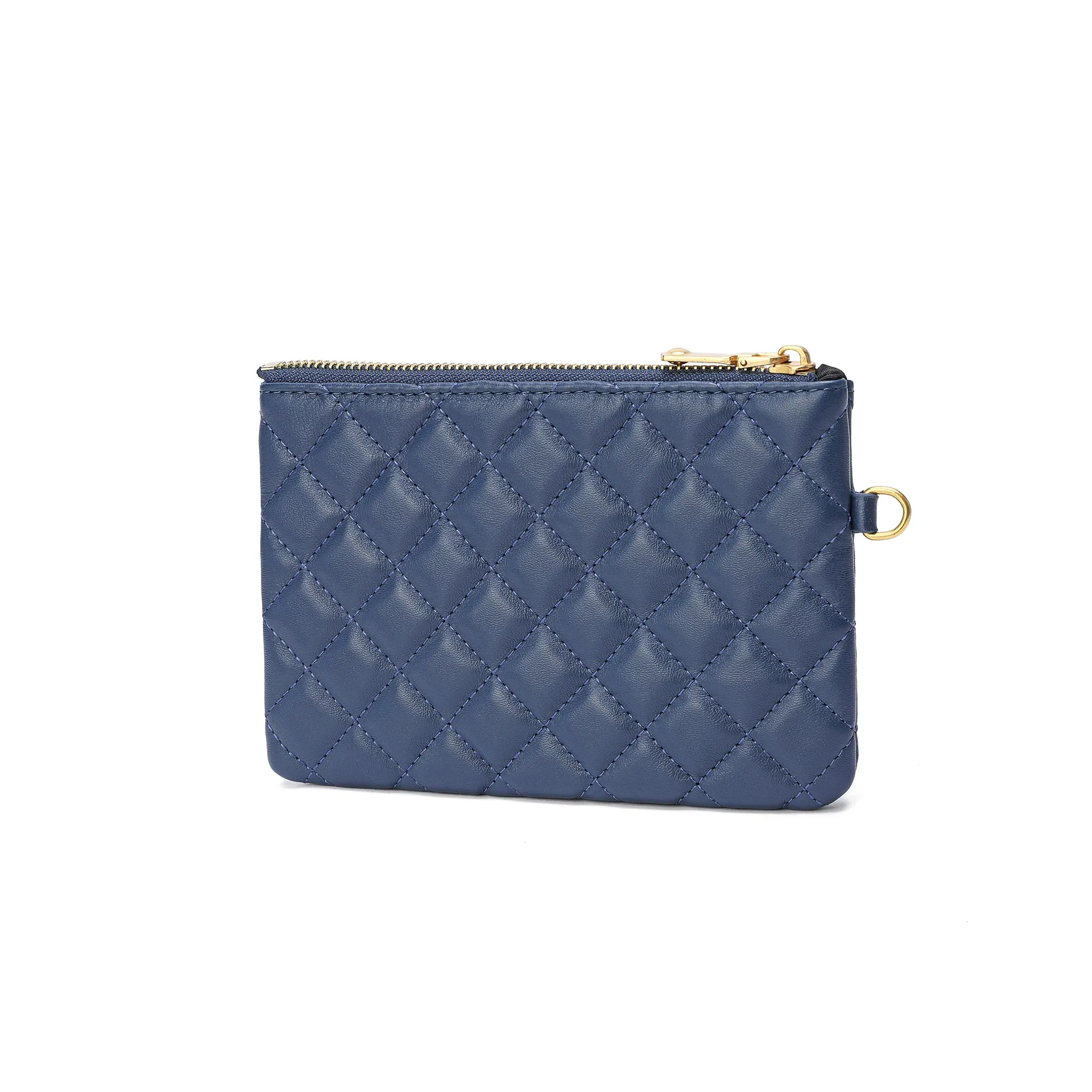 Tiffany & Fred Quilted Sheepskin Leather Pouch/Wallet