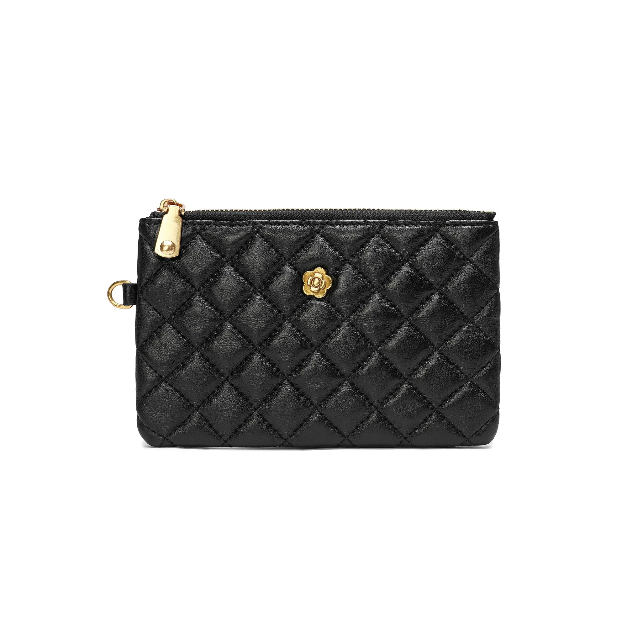 Tiffany & Fred Quilted Sheepskin Leather Pouch/Wallet