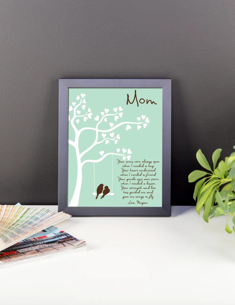 Tree Mom Gift, Thank you, Mother's Day Poster, Print, Framed or Canvas