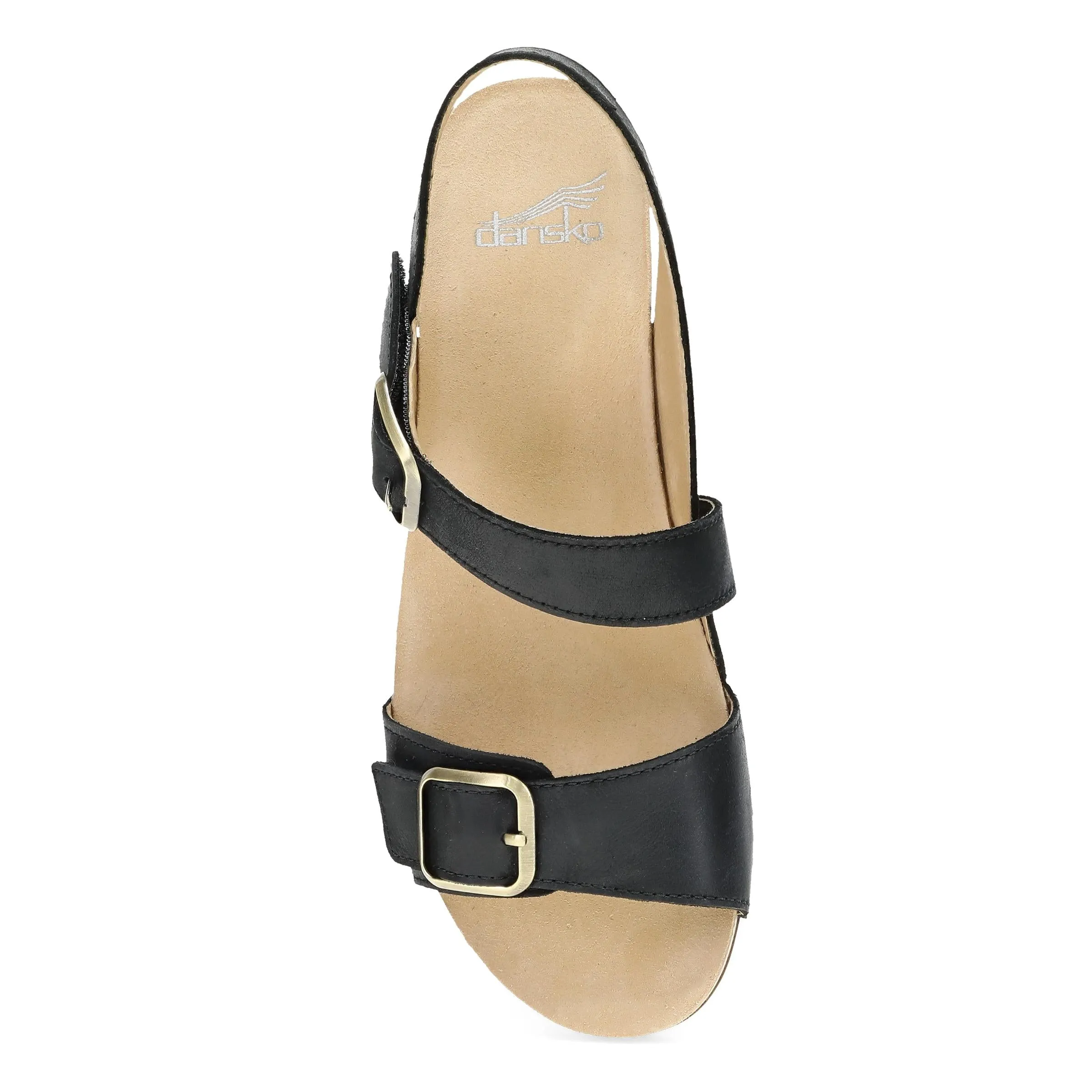 Trinity - Black Burnished Nubuck Sandal - 1715-101600