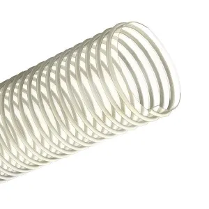 Tubo Antiurto per Aspirazione Aria e Sostanze per Industria Alimentare con Spirale in PVC Ø int. 60 mm