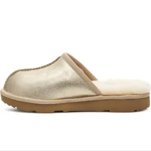 UGG Kids' Keegan Metallic UGGplush Faux Fur Lined Slipper