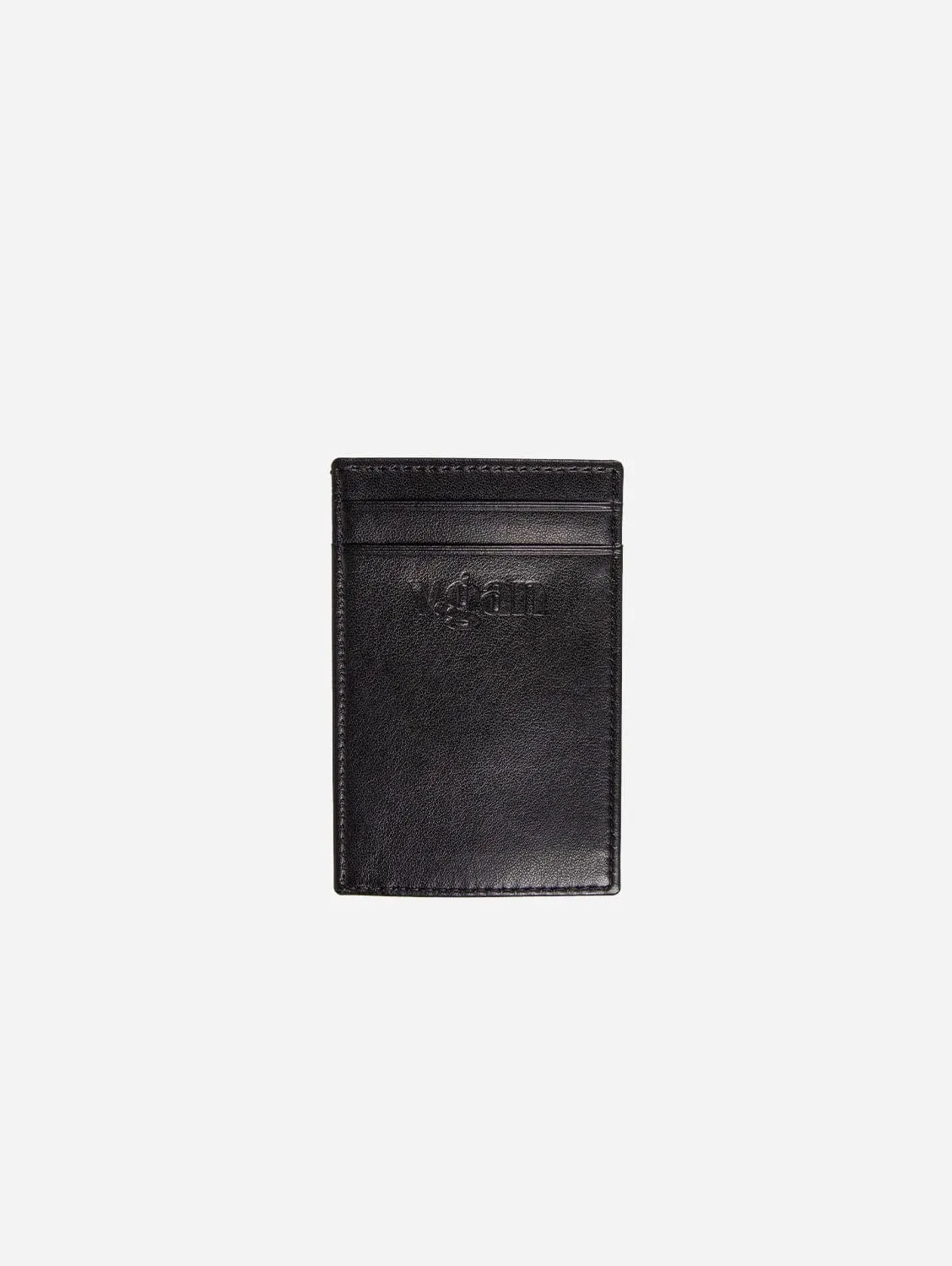 Vegan Leather Card Wallet | Black