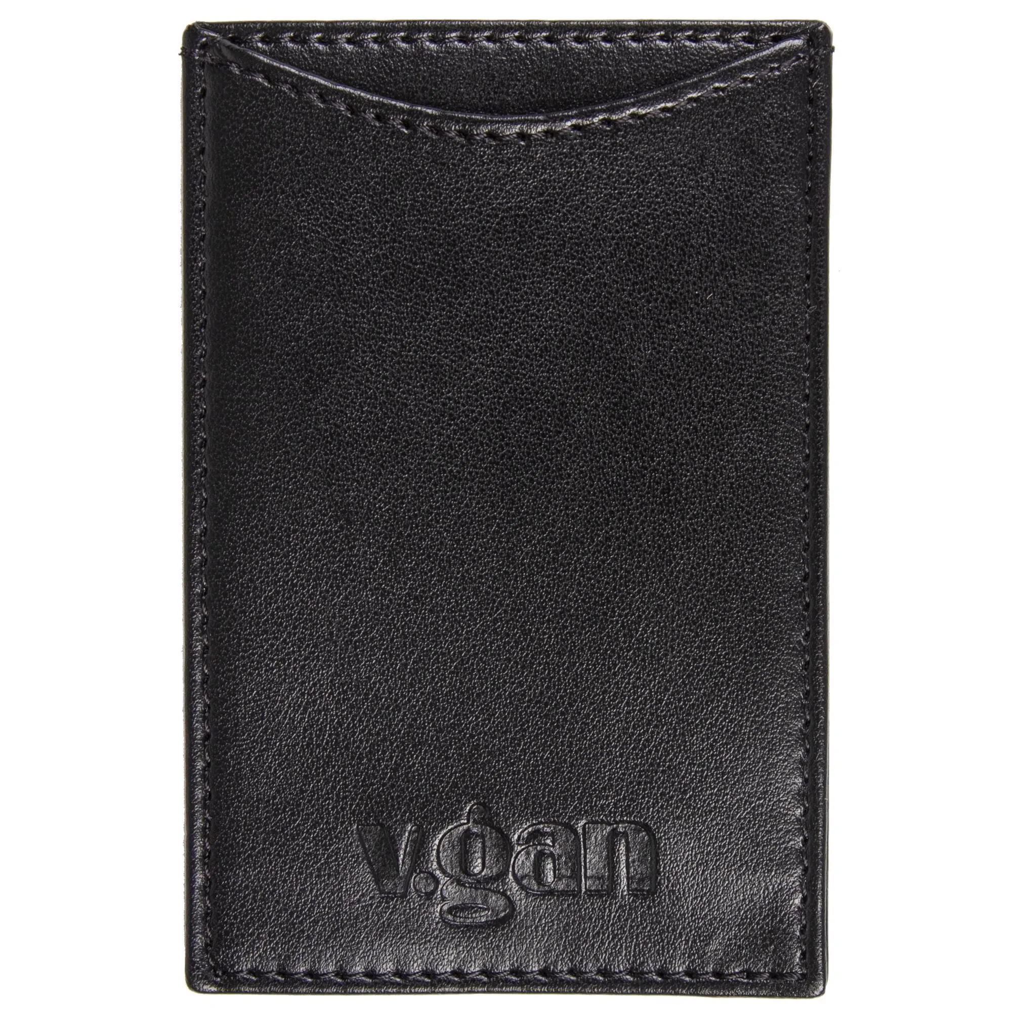 Vegan Leather Card Wallet | Black