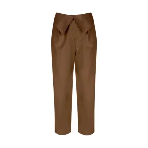 Vegan-Leather High-Rise Pant