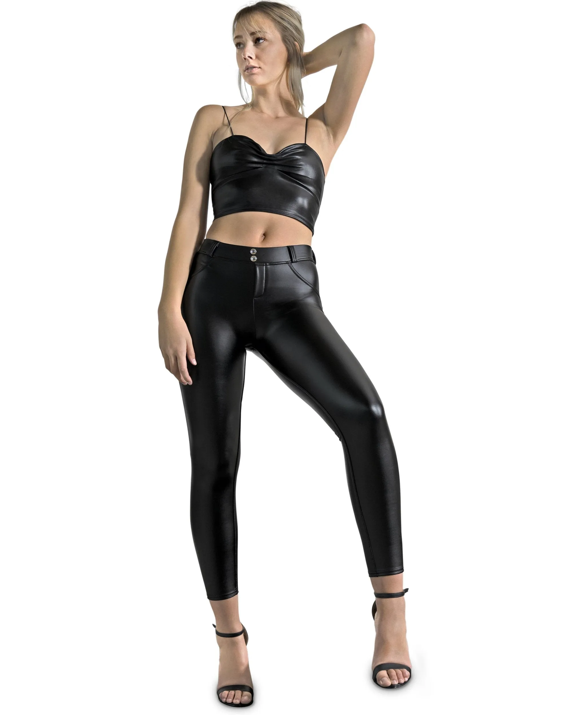 Vegan Leather Pant - Black