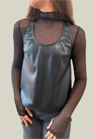 Vegan Leather Tank