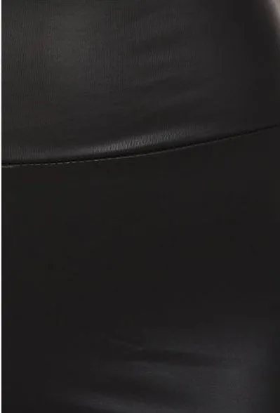 Vegan Liquid Leather Leggings