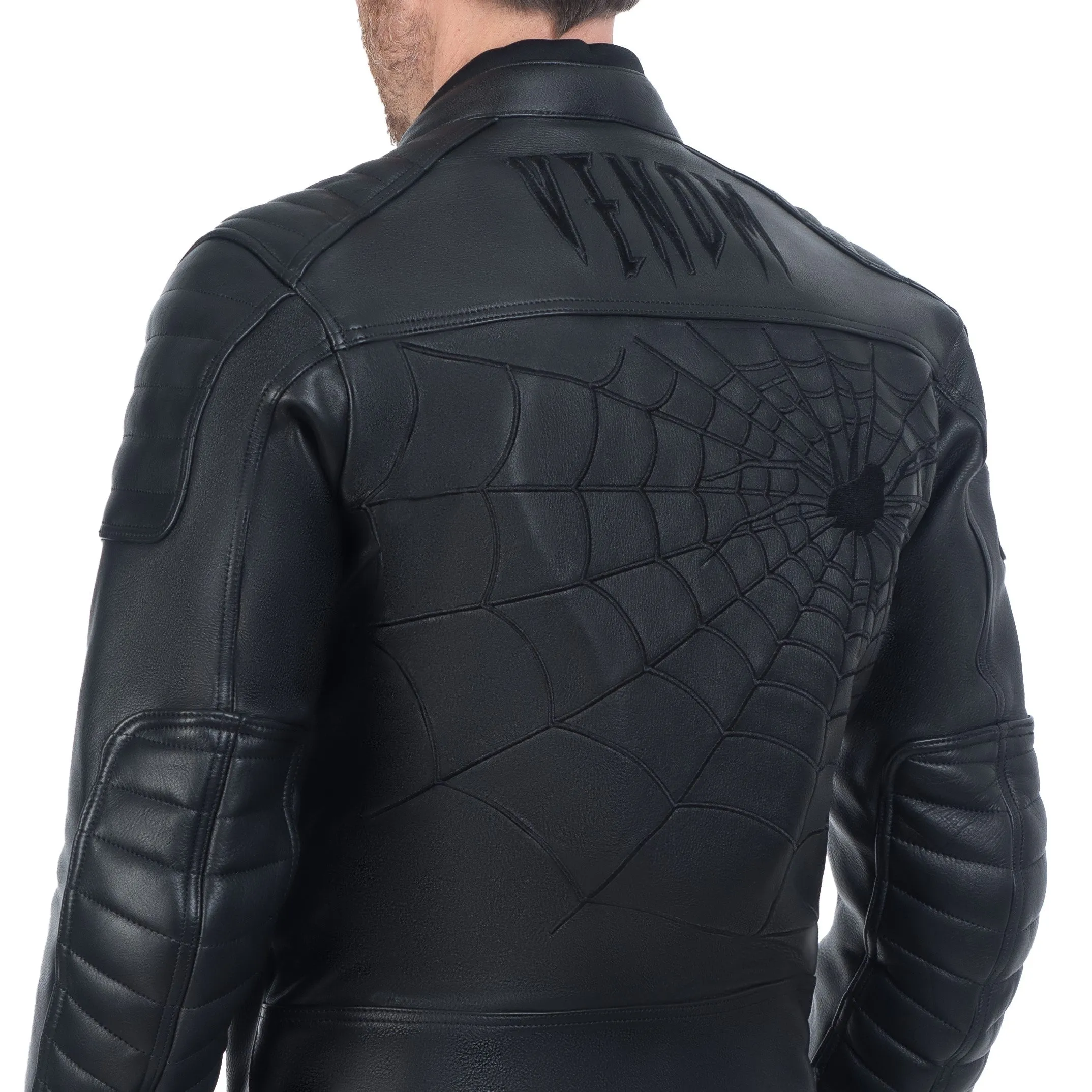 Venom Black Motorcycle Leather Jacket