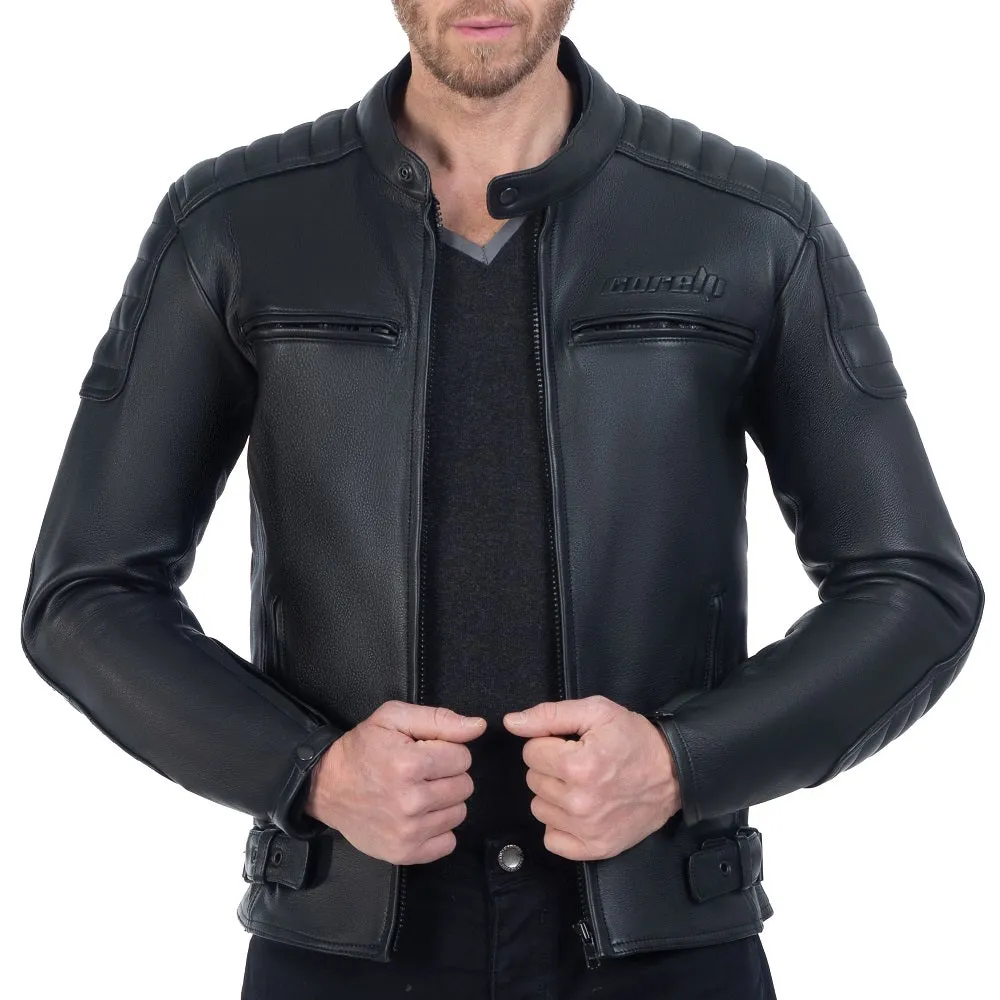 Venom Black Motorcycle Leather Jacket