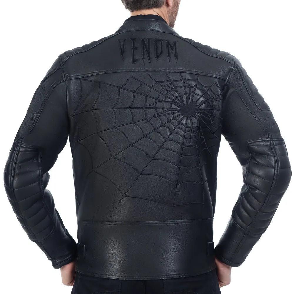 Venom Black Motorcycle Leather Jacket