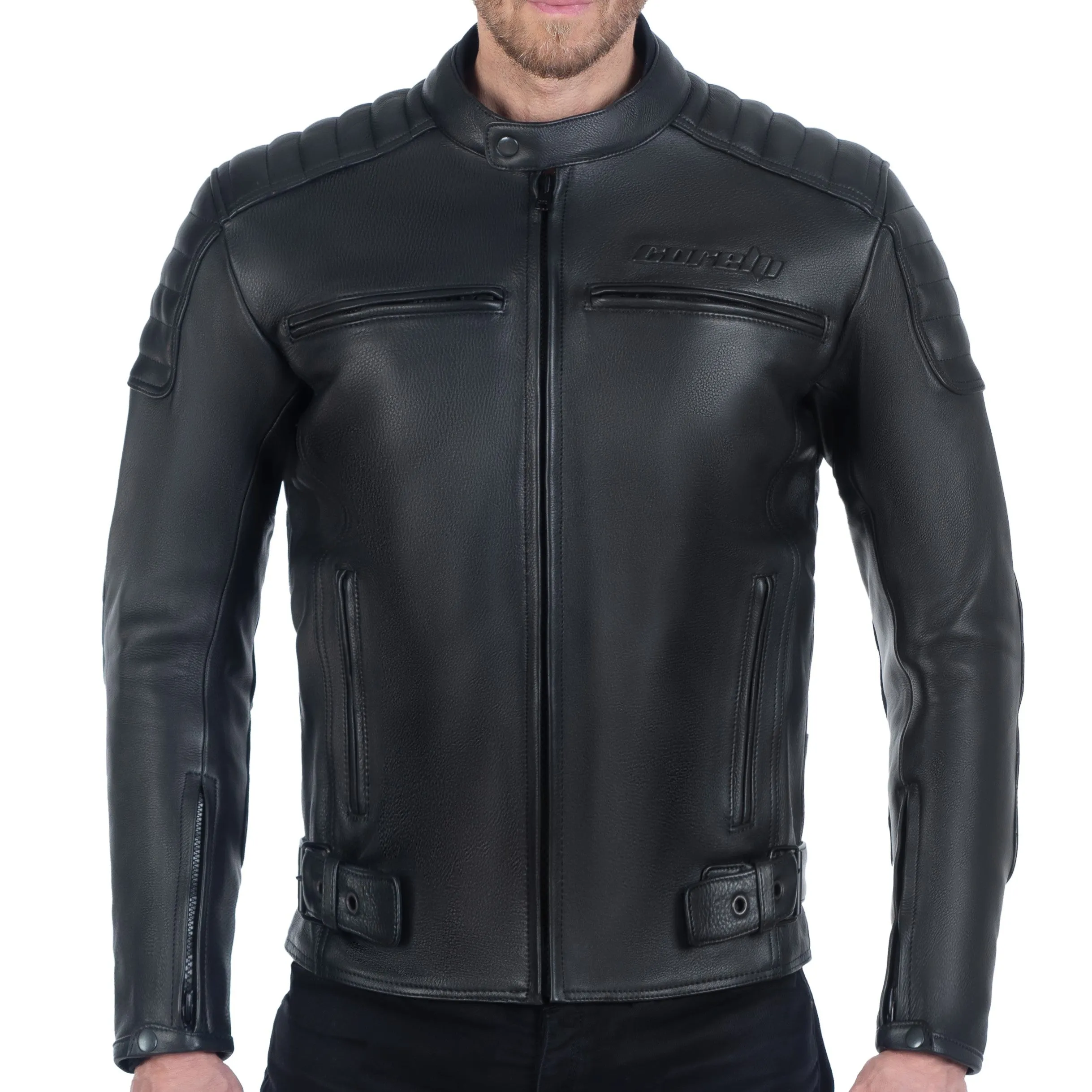 Venom Black Motorcycle Leather Jacket