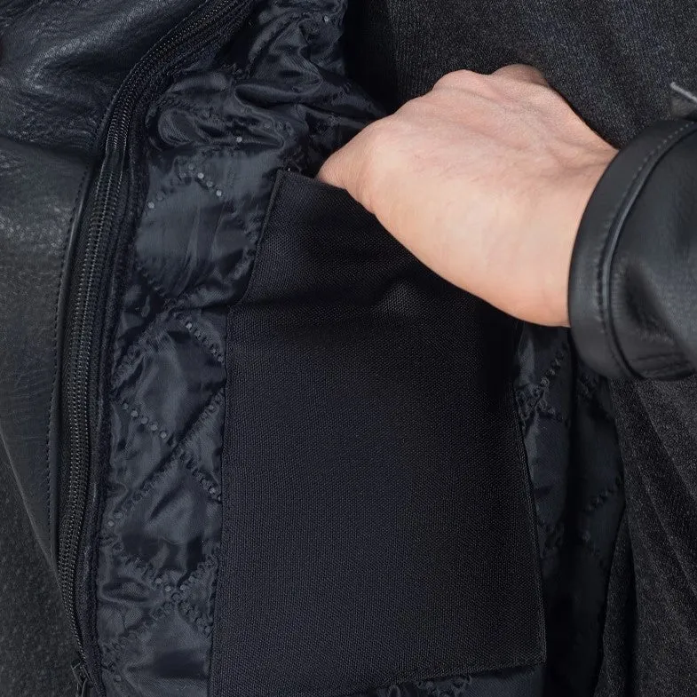 Venom Black Motorcycle Leather Jacket
