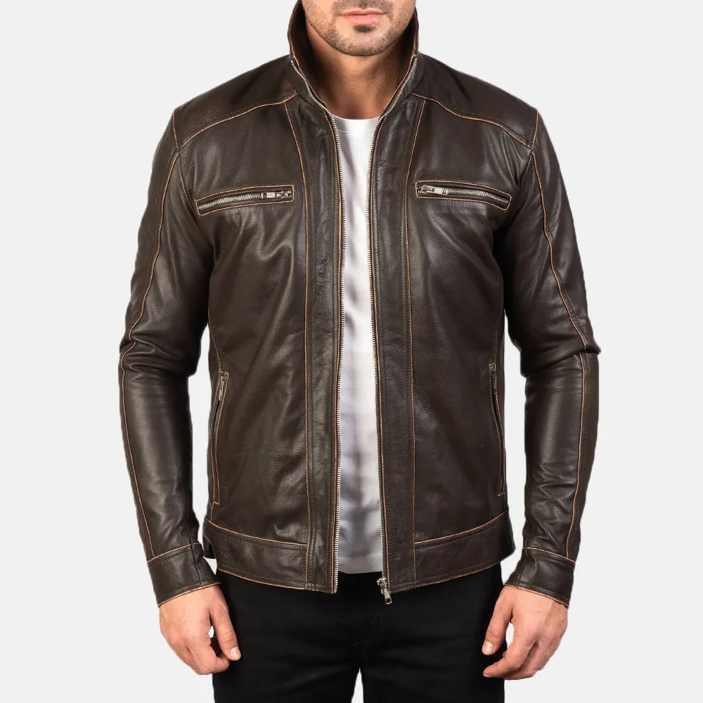 VersaStyle Leather Biker's Jacket