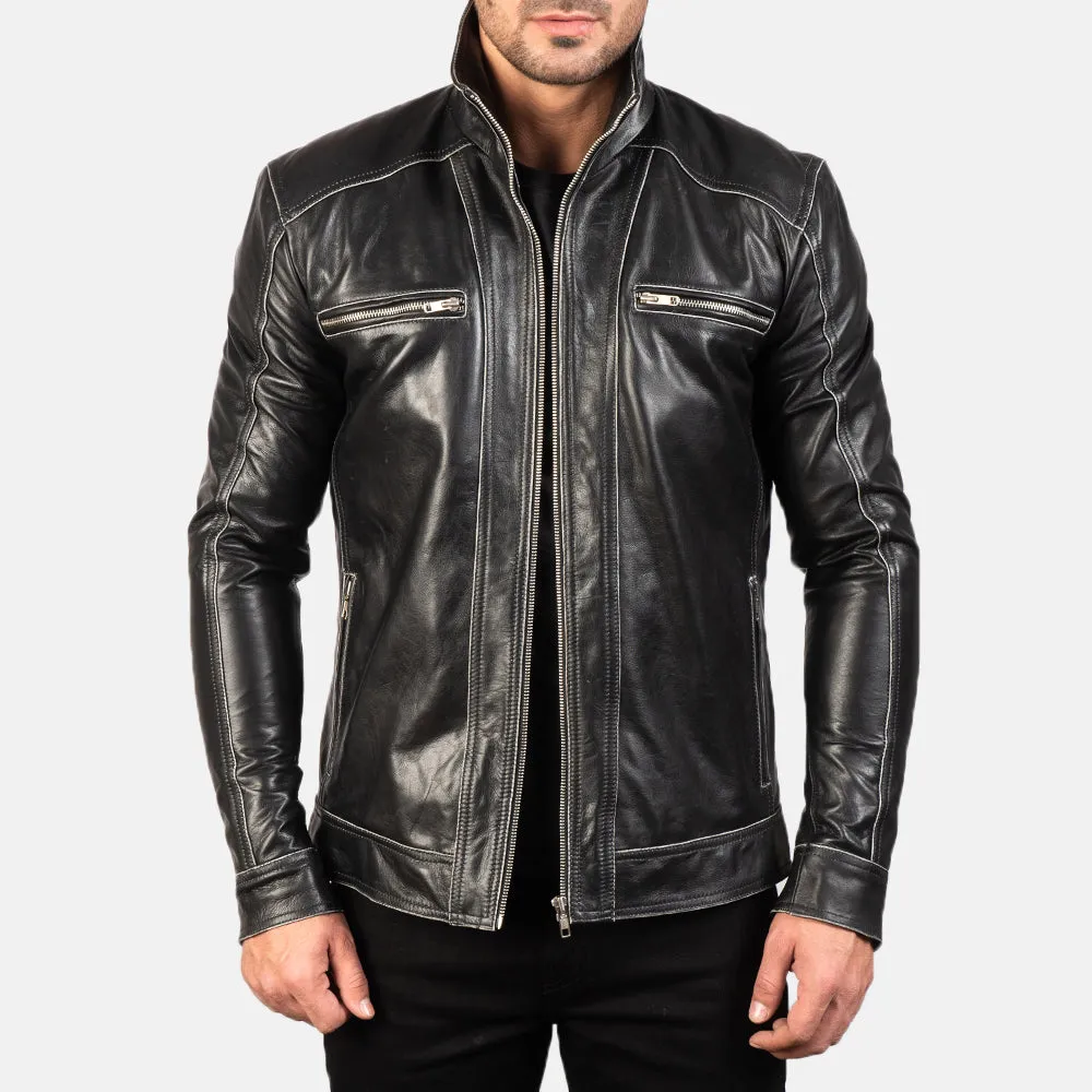 VersaStyle Leather Biker's Jacket