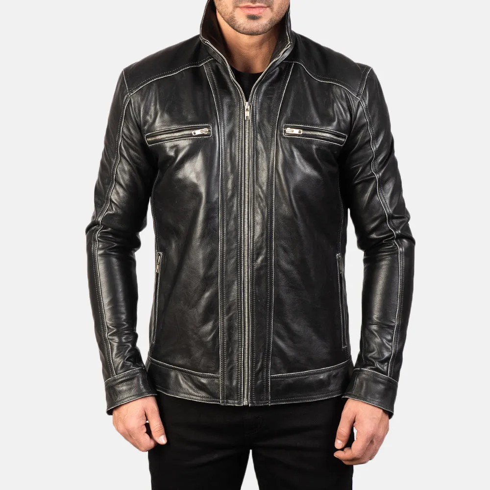 VersaStyle Leather Biker's Jacket