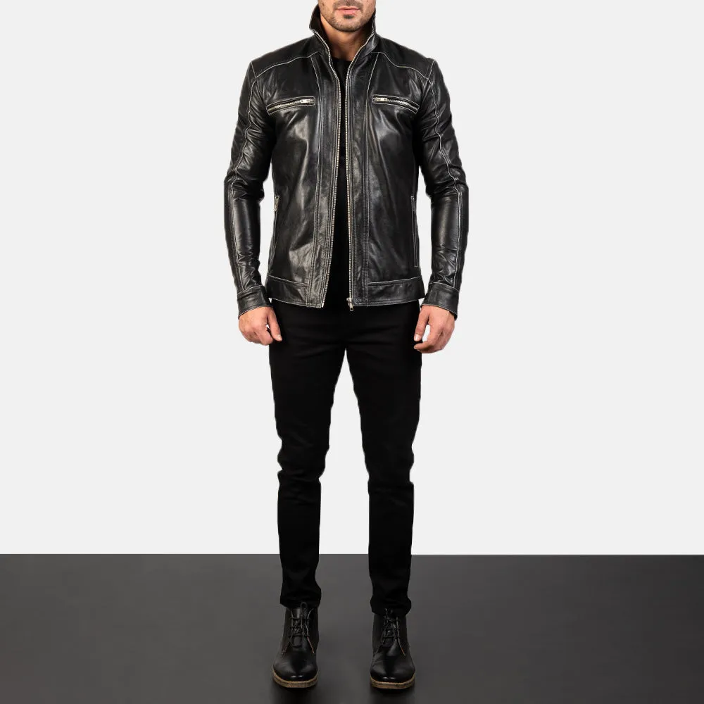 VersaStyle Leather Biker's Jacket