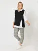 vicky side split knit vest (44373)