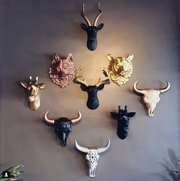 Wall Charmers - The Virginia Large Deer Head Faux Taxidermy Glitter