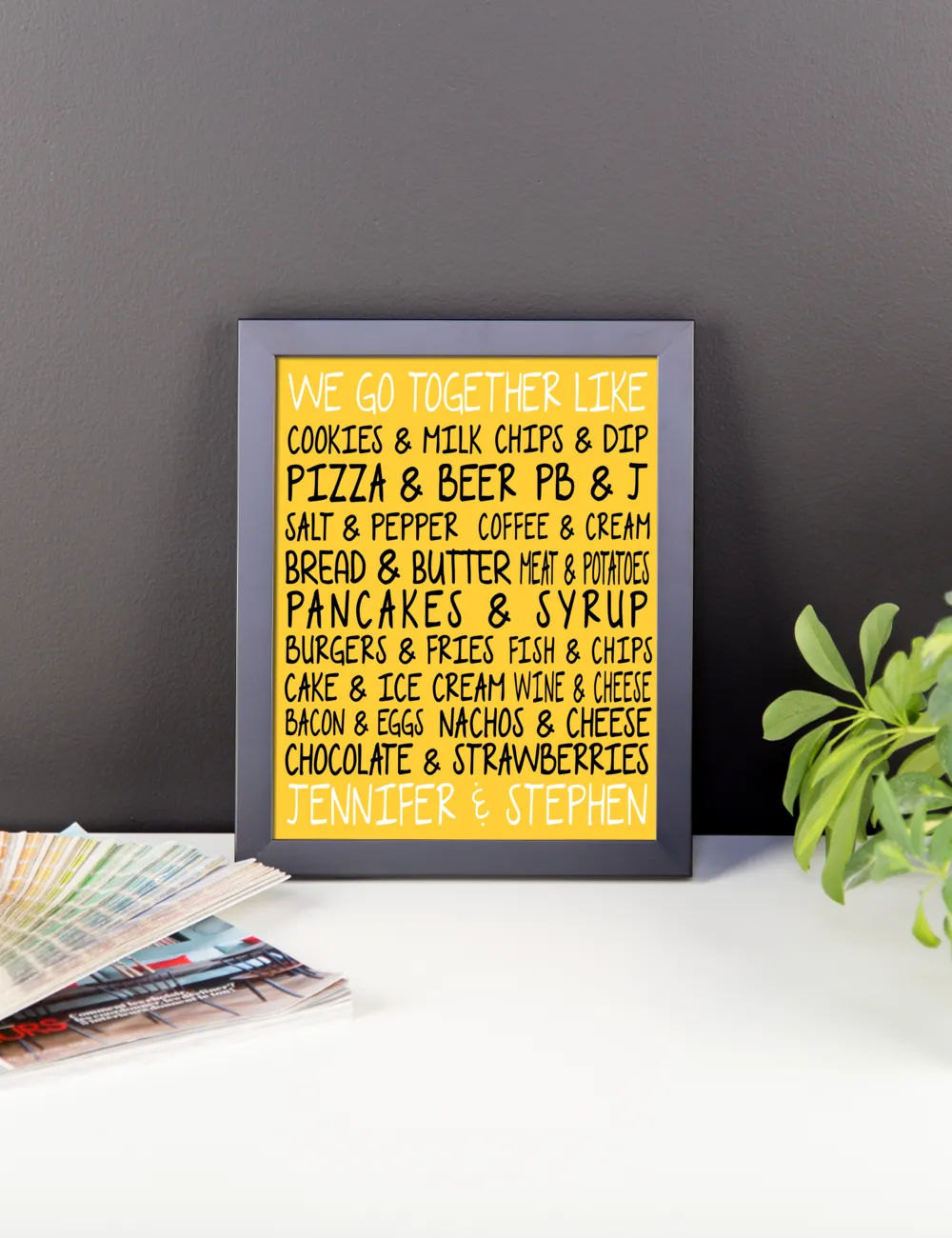We Go Together Like Wedding Art - Wedding Gifts For Couples