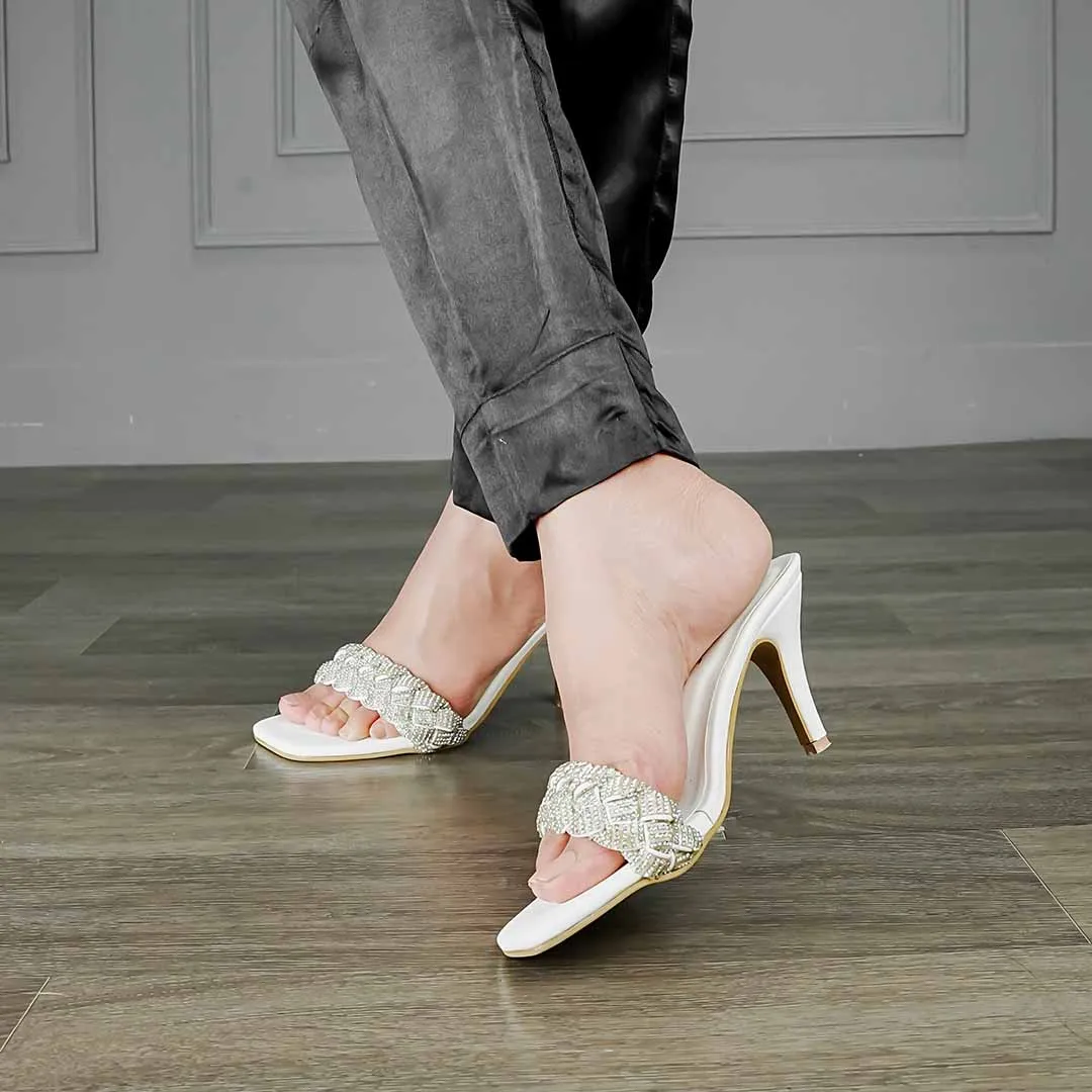 Weave Slides White