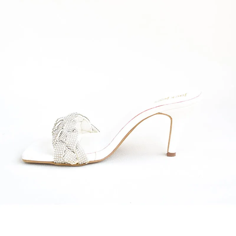 Weave Slides White