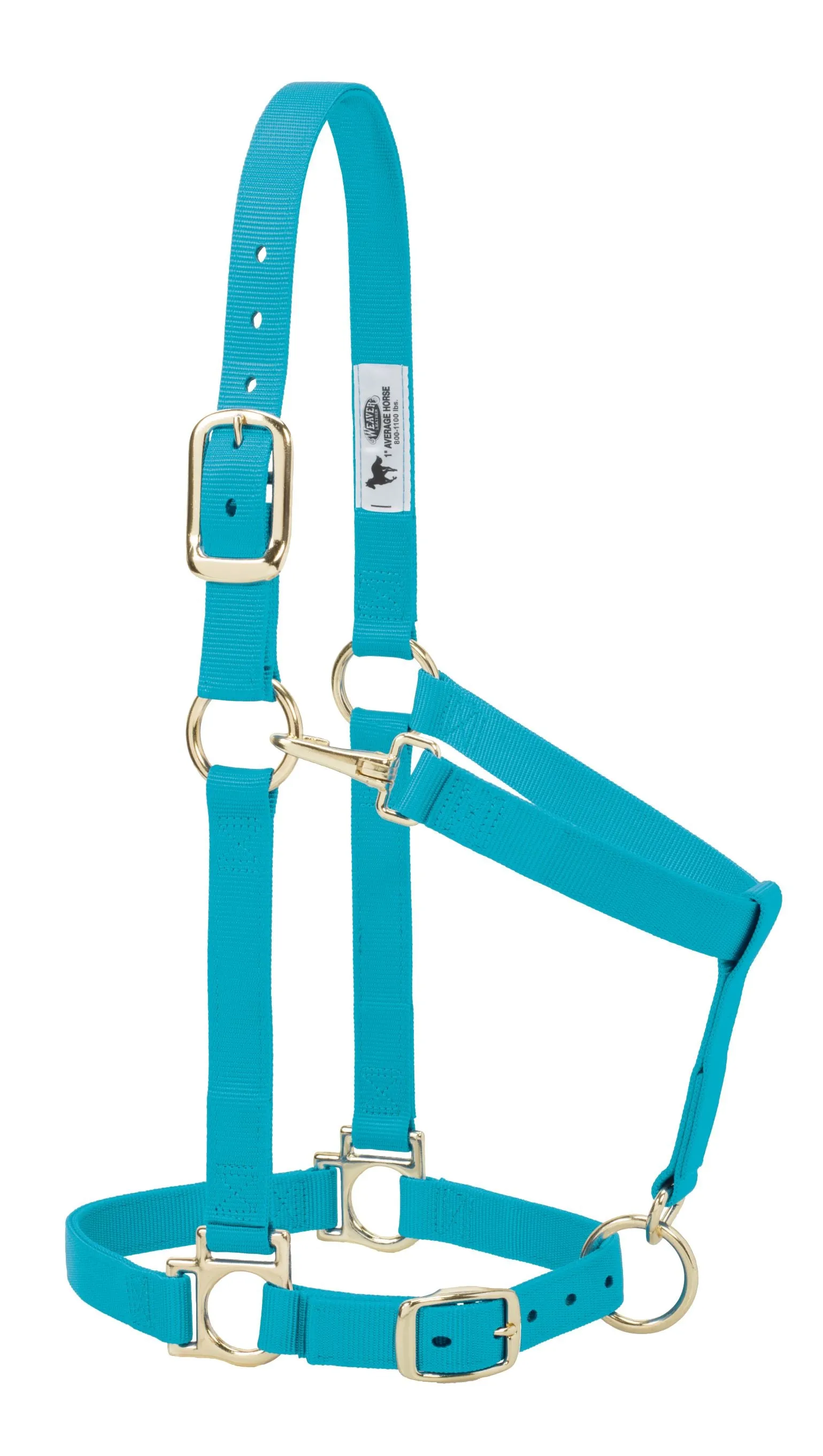 Weaver Basic Adjustable Nylon Halter, 1" Small Horse (Multiple Color Options)