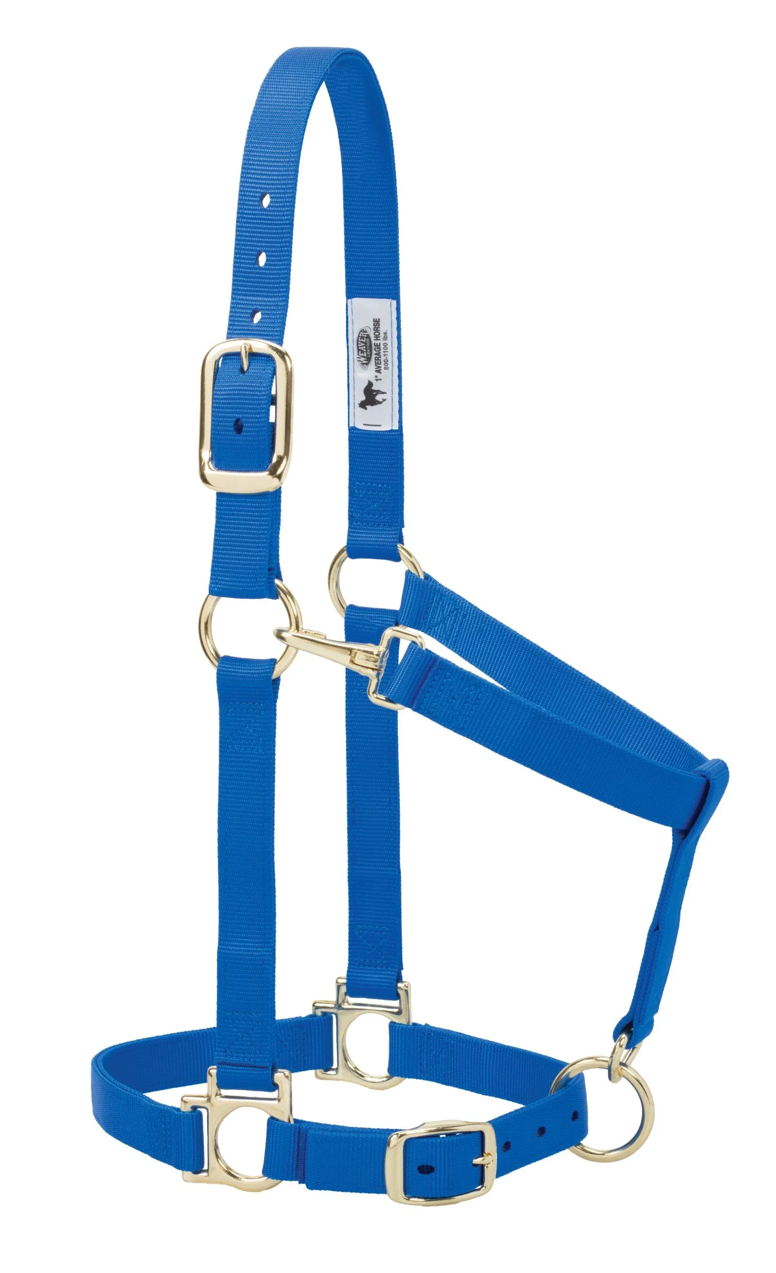 Weaver Basic Adjustable Nylon Halter, 1" Small Horse (Multiple Color Options)