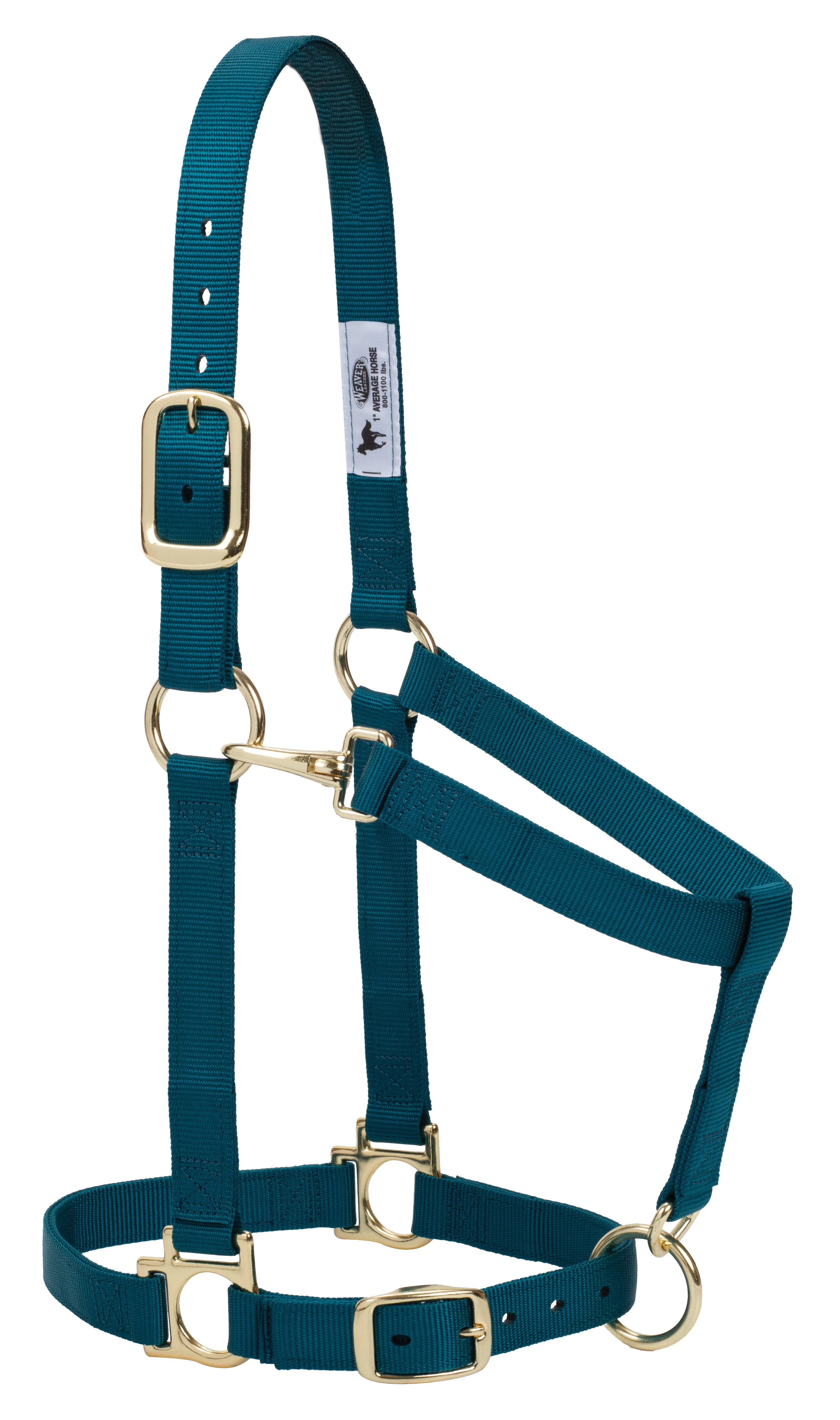 Weaver Basic Adjustable Nylon Halter, 1" Small Horse (Multiple Color Options)