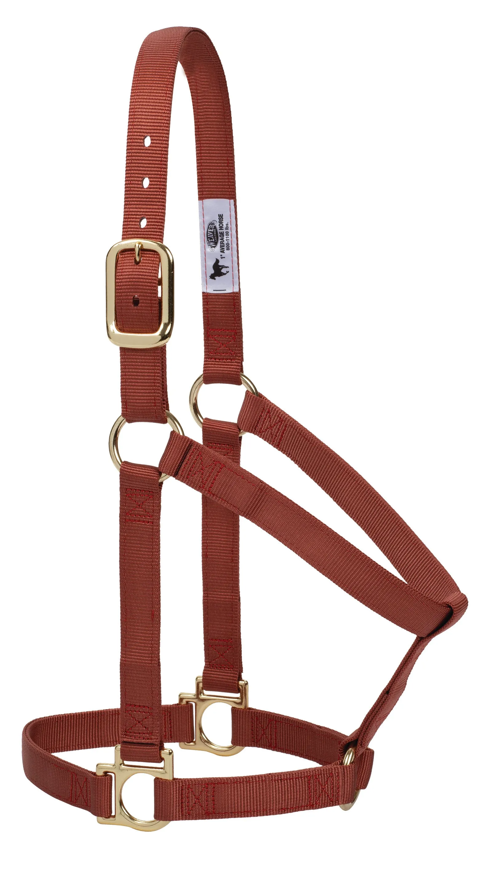 Weaver Basic Non-Adjustable Nylon Halter, 1" Small Horse (Multiple Color Options)