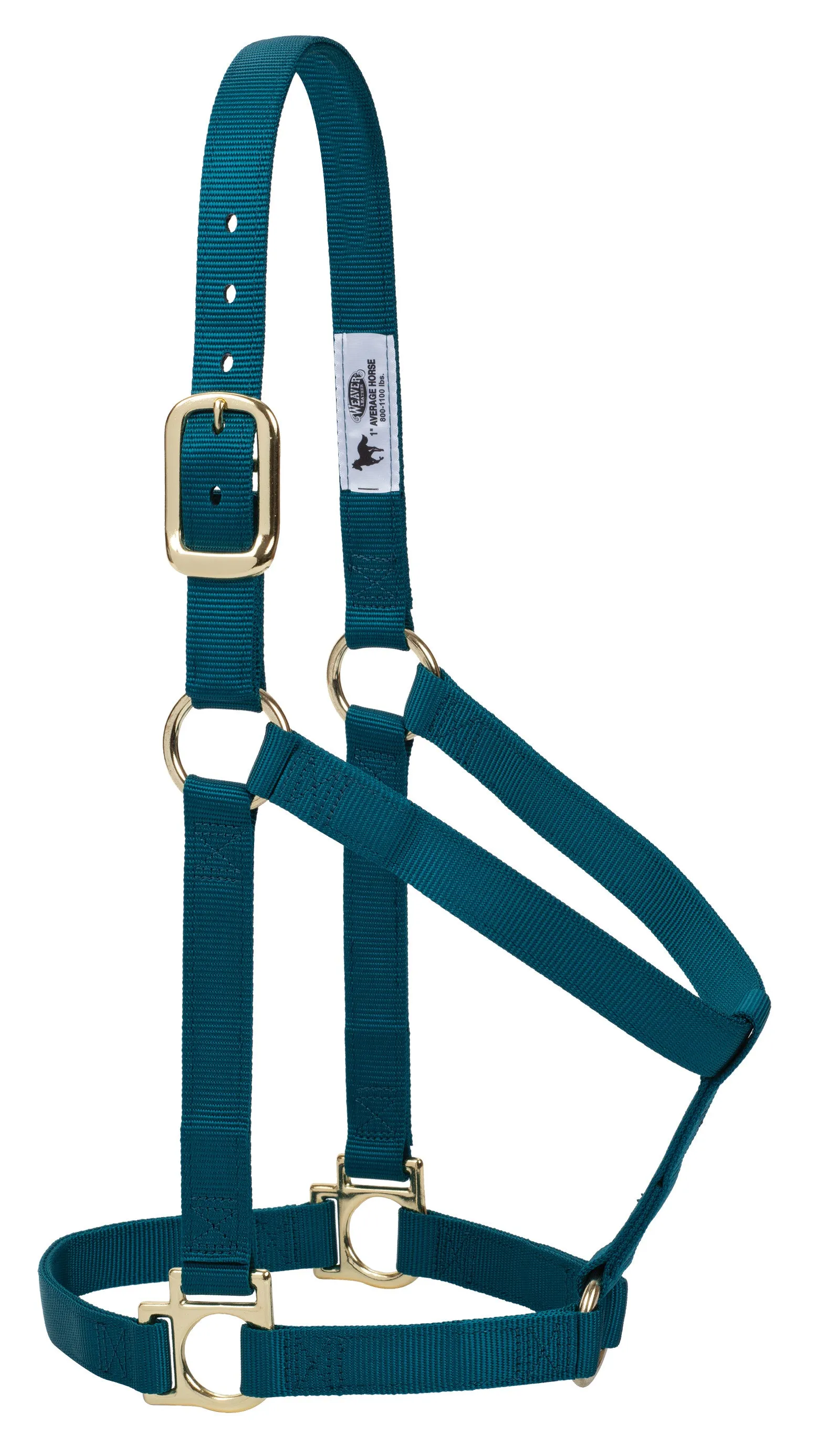 Weaver Basic Non-Adjustable Nylon Halter, 1" Small Horse (Multiple Color Options)