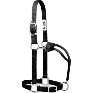 Weaver Original Adjustable Nylon Halter with Chrome Plated Hardware, Average Horse (Multiple Color Options)