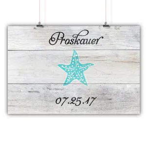 Wedding Guest Book Alternative - Distressed Starfish