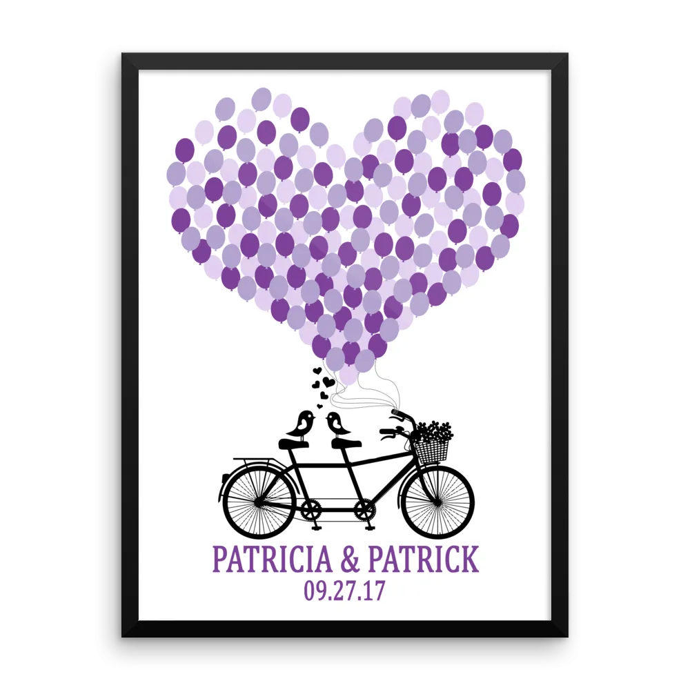 Wedding Guest Book Alternative - Tandem Bike